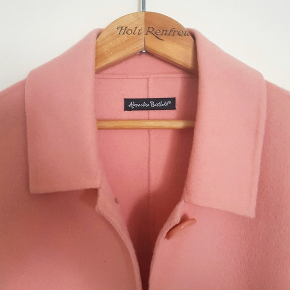 Alexandra Bartlett Pink Boiled Wool Jacket - Picture 3 of 4